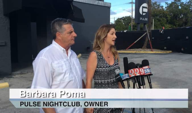 Barbara Poma announces the beginning of the planning process for a permanent memorial at Pulse nightclub.