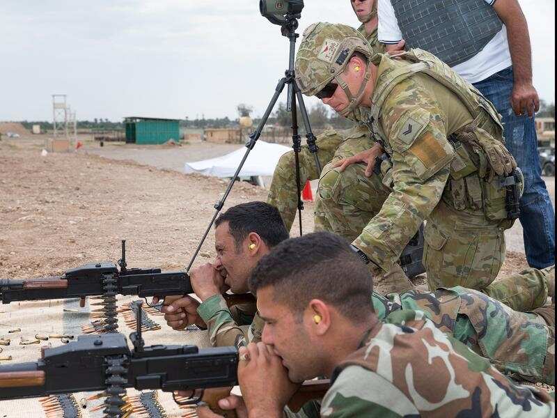 Australian Army soldier Corporal Tyson Lyndley from Task Group Taji 4
