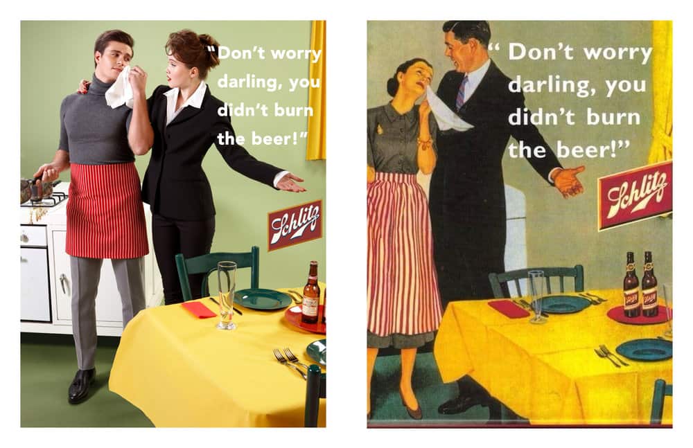 Schlitz advert, 1940s.
