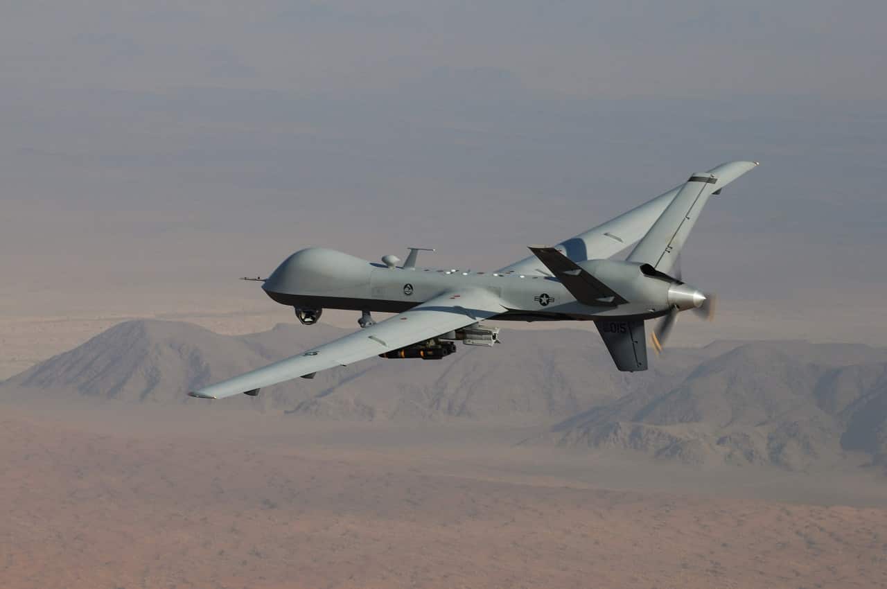 MQ-9 Reaper drone. Killer robots, or lethal autonomous weapons, should be banned because of the potential scale of destruction industry leaders say.