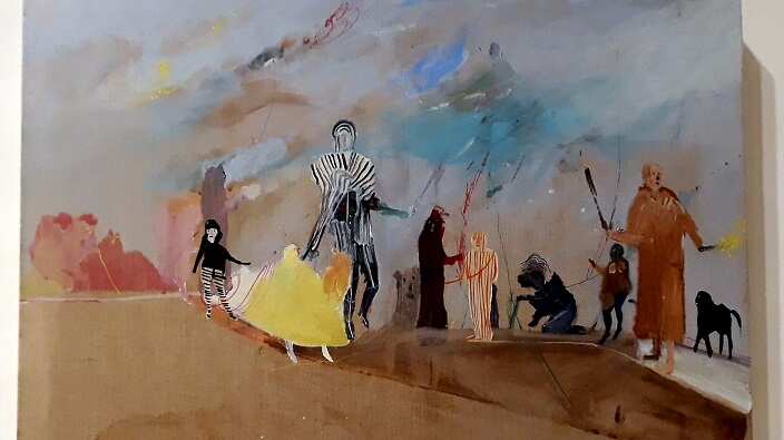 George Raftopoulos's 'Sunday afternoon on the island of Le Grand Jatte in the 21st century'.