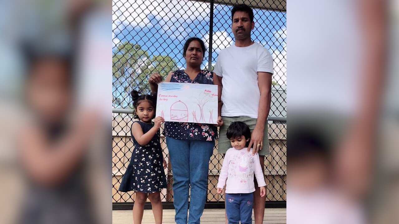 The Biloela family facing deportation to Sri Lanka.