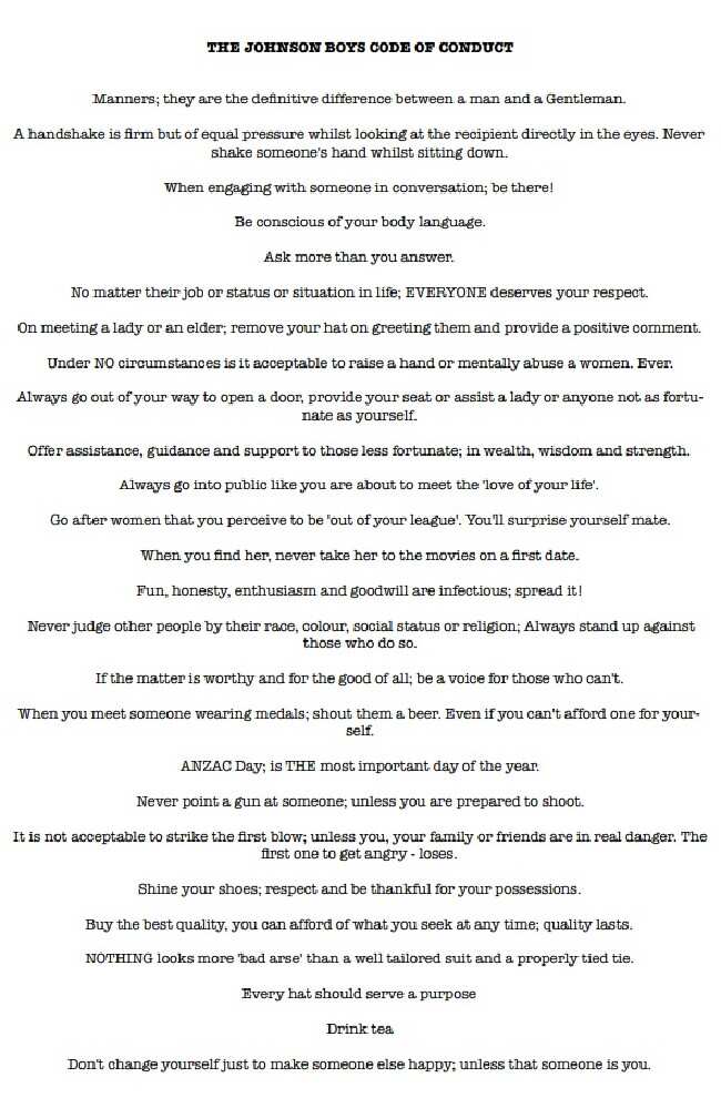Code of conduct