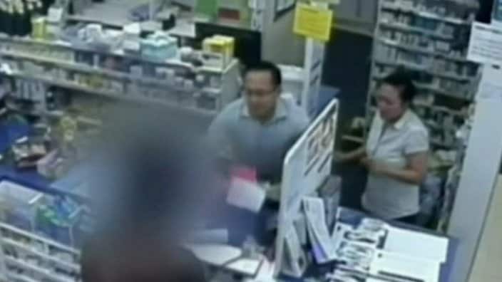 CCTV of man at the chemist