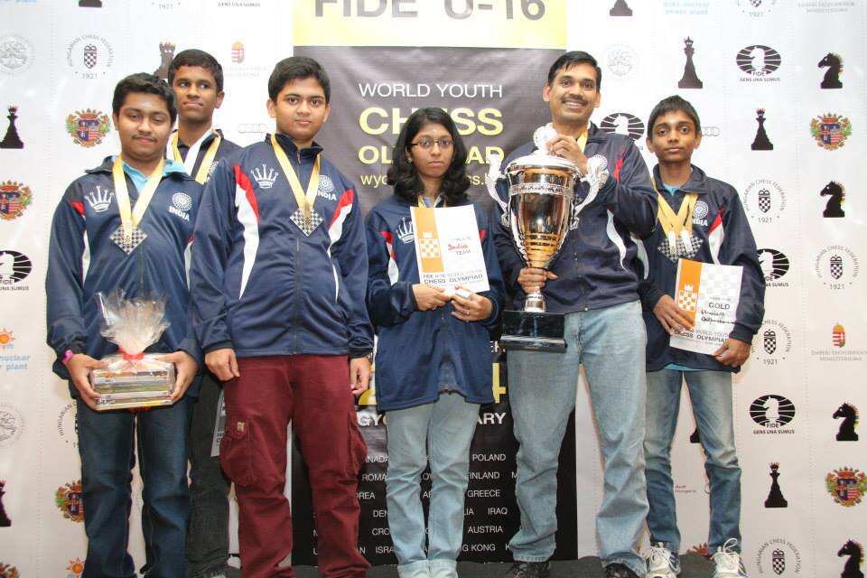India bagged the gold medal in the World Youth Under-16 Chess Olympiad 2014 at Gyor in Hungary