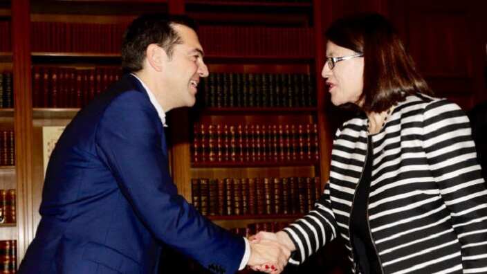 Victorian Minister Jenny Mikakos met with Prime Minister of the Hellenic Republic, Alexis Tsipras.