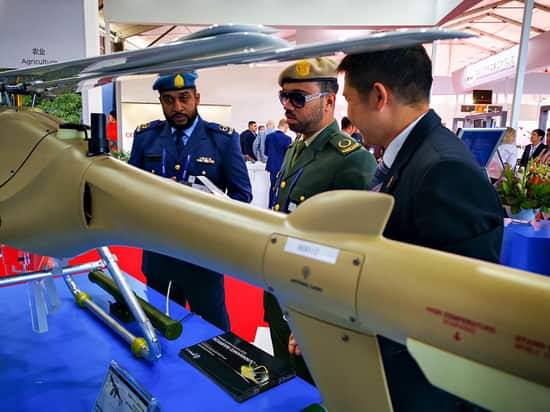 Ziyan promoted Blowfish A3 to military officials. 