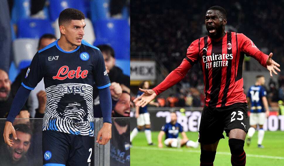 Di Lorenzo e Tomori, protagonisti nelle rimonte di Napoli e Milan contro Verona e Inter