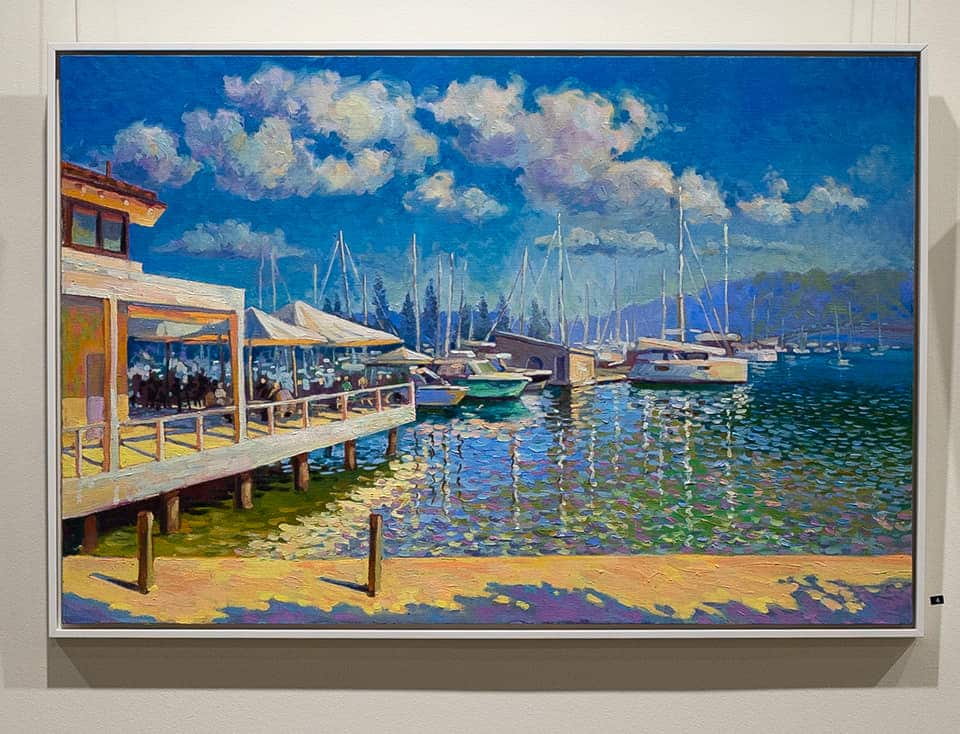 "Morning Glow", oil on linen