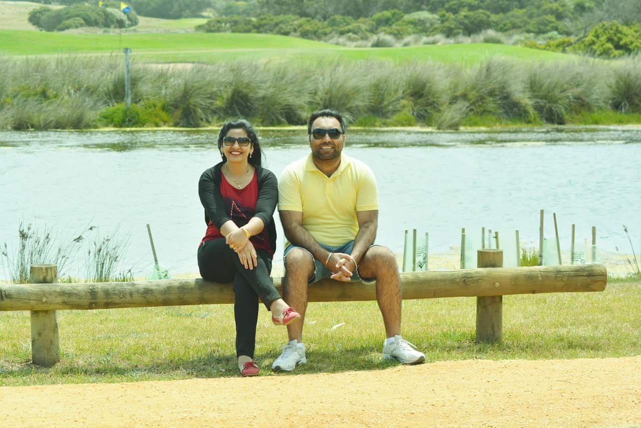Mr and Mrs Maan have a passion for gardening.