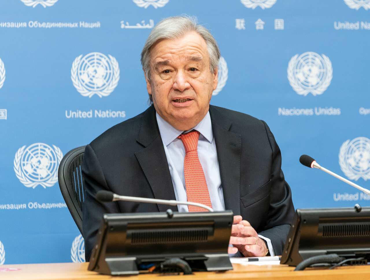 United Nations Secretary General Antonio Guterres.