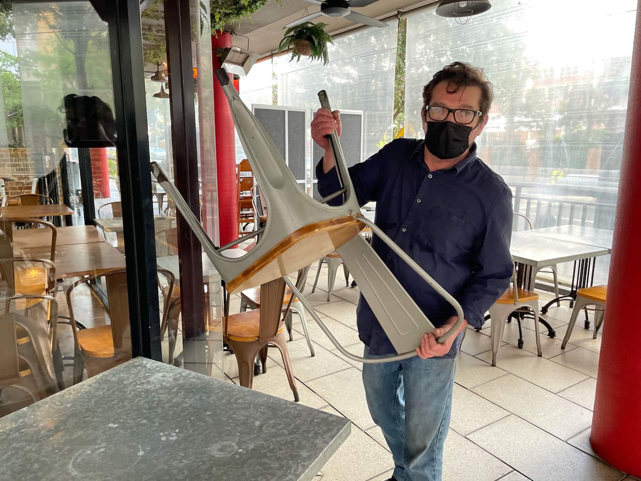 Business owner David Bregg is getting ready to reopen Sambandha, a Nepalese fusion restaurant in Auburn in western Sydney.
