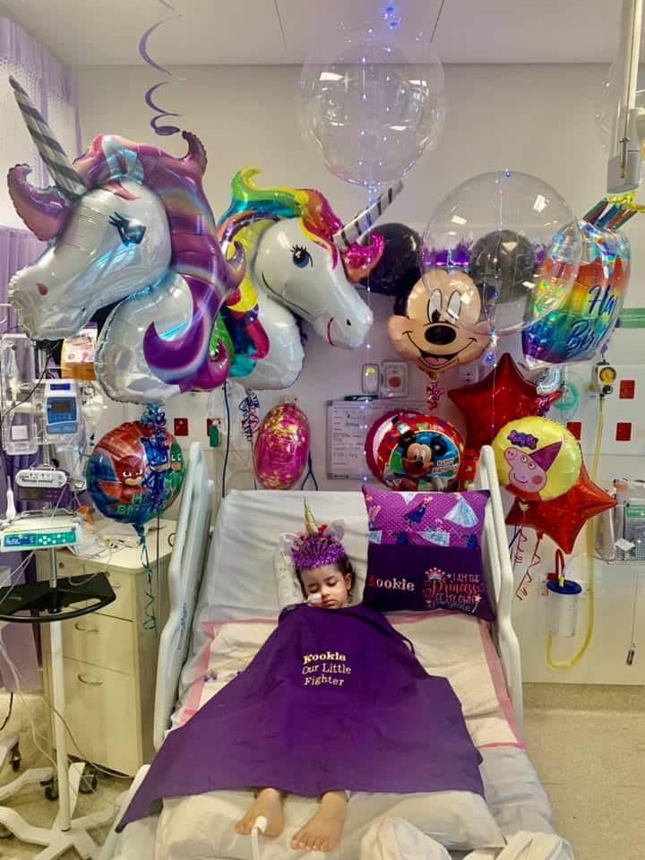 Singh family decorated Kookie's room at Queensland Children’s Hospital, Brisbane.