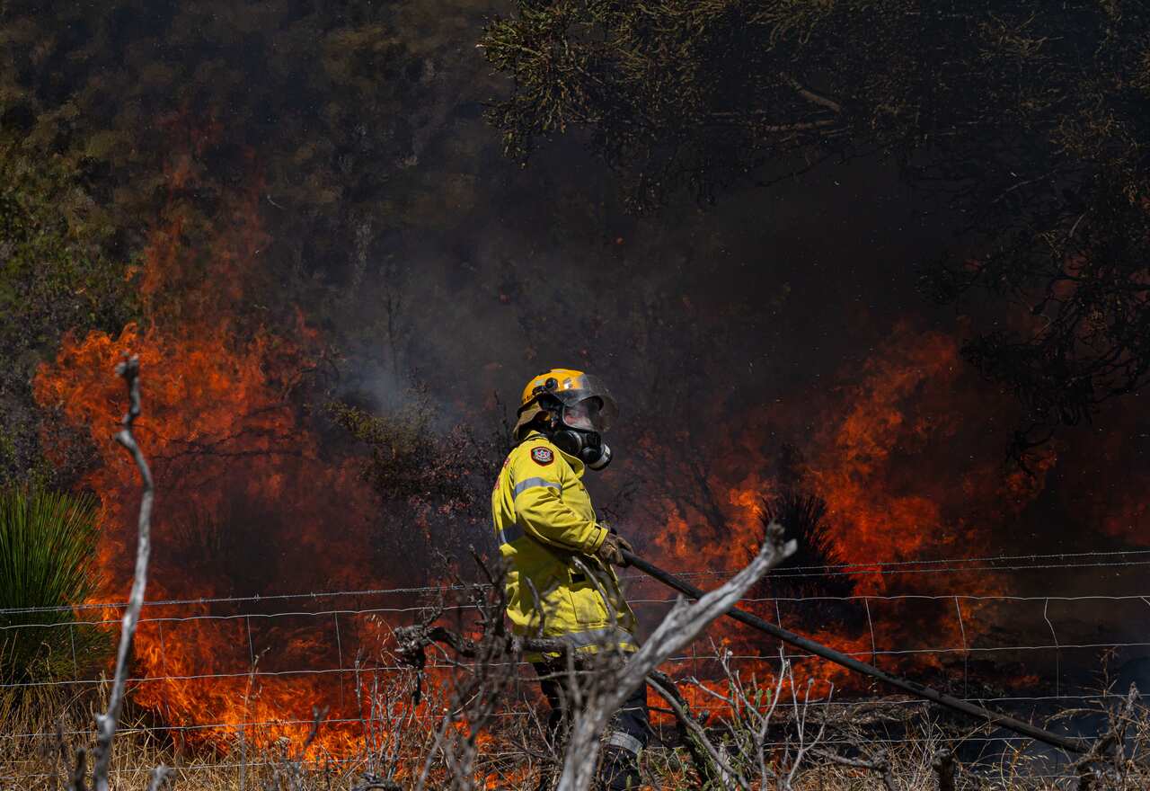 Last week's Red Gully bushfire near Gingin, north of Perth.