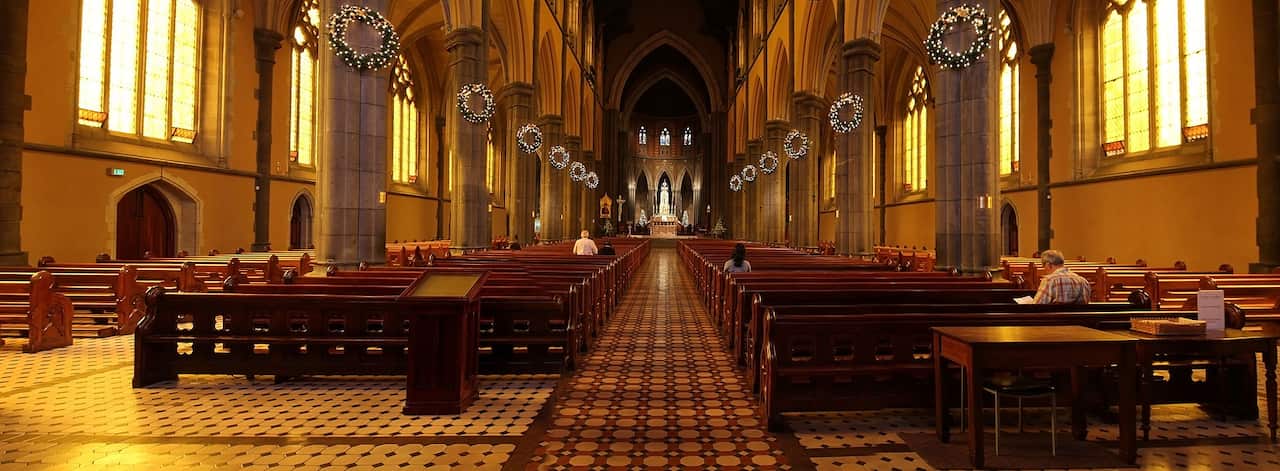 Un'iimmagine dell'interno della cattedrale