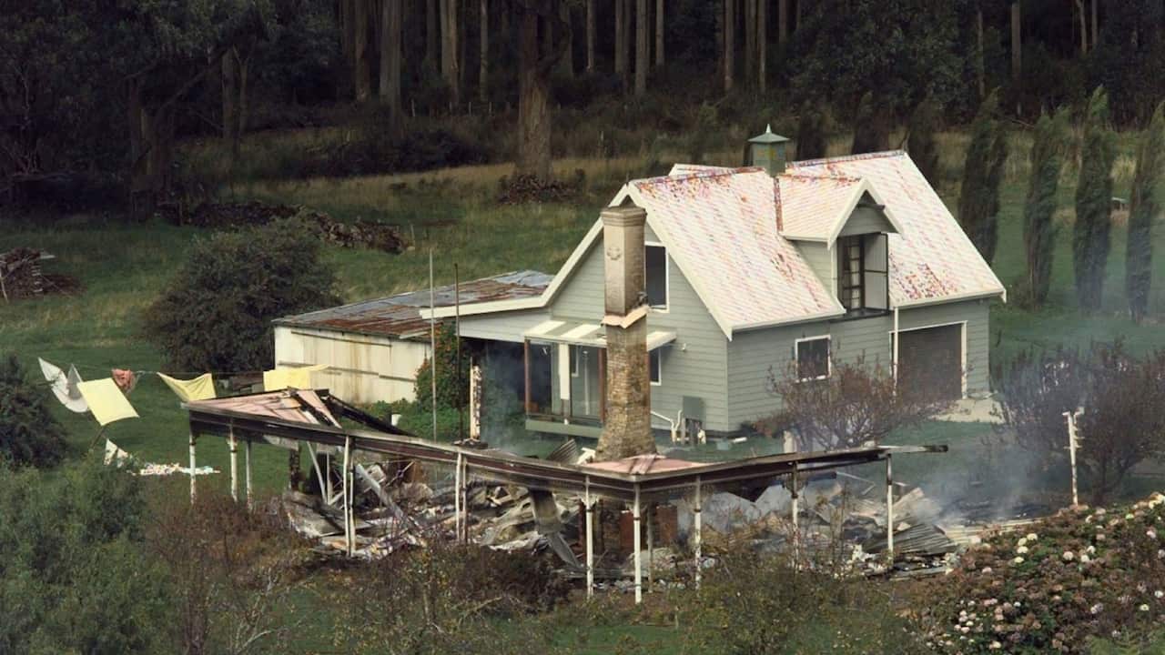 I resti del Seascape, il bed&breakfast nei pressi di Port Arthur nel quale è iniziato e finito il massacro
