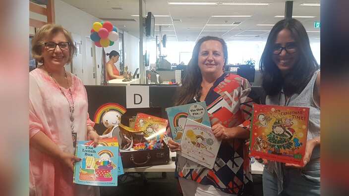 Author Helen Chiha with Good Morning Australia team