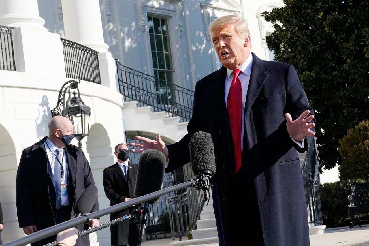President Donald Trump pictured on Wednesday.