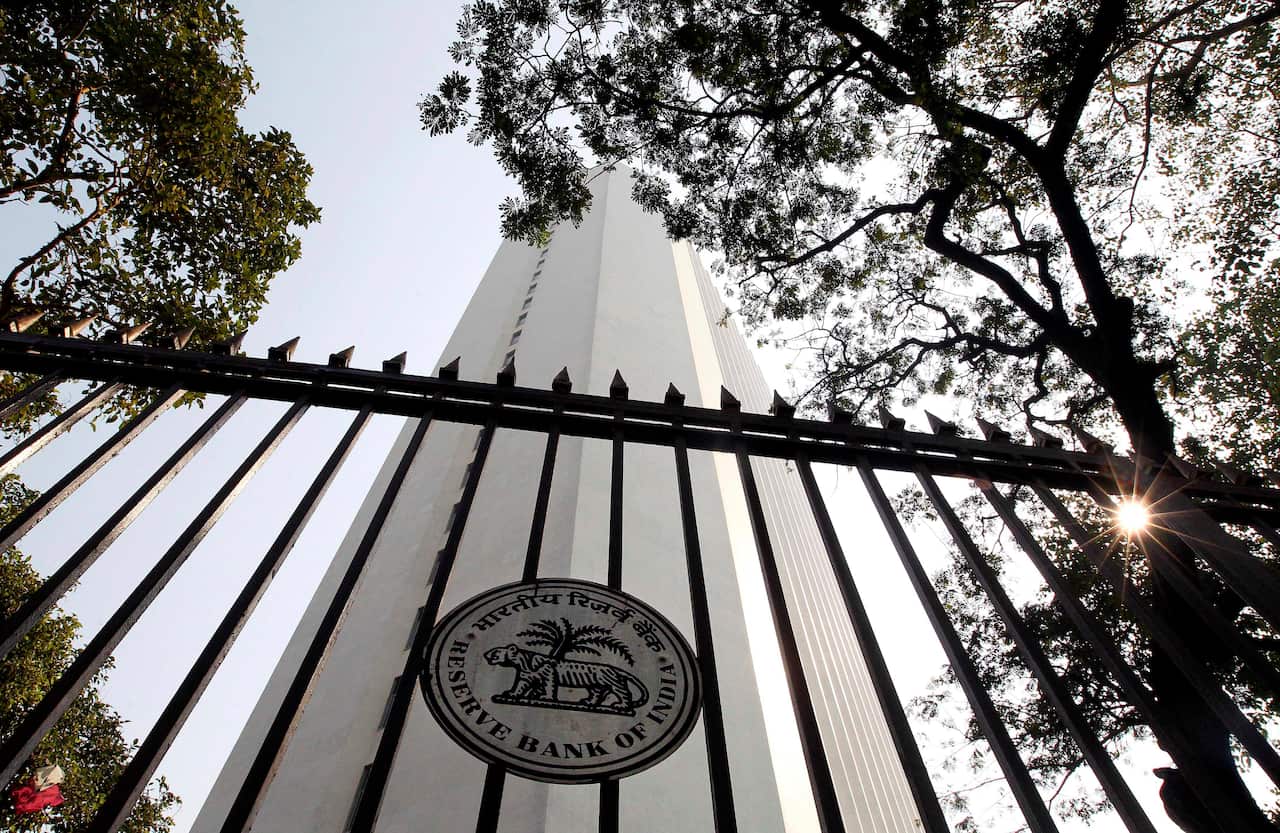 The Reserve Bank of India (RBI) building is seen in Mumbai, India, Tuesday, Jan. 24, 2012.