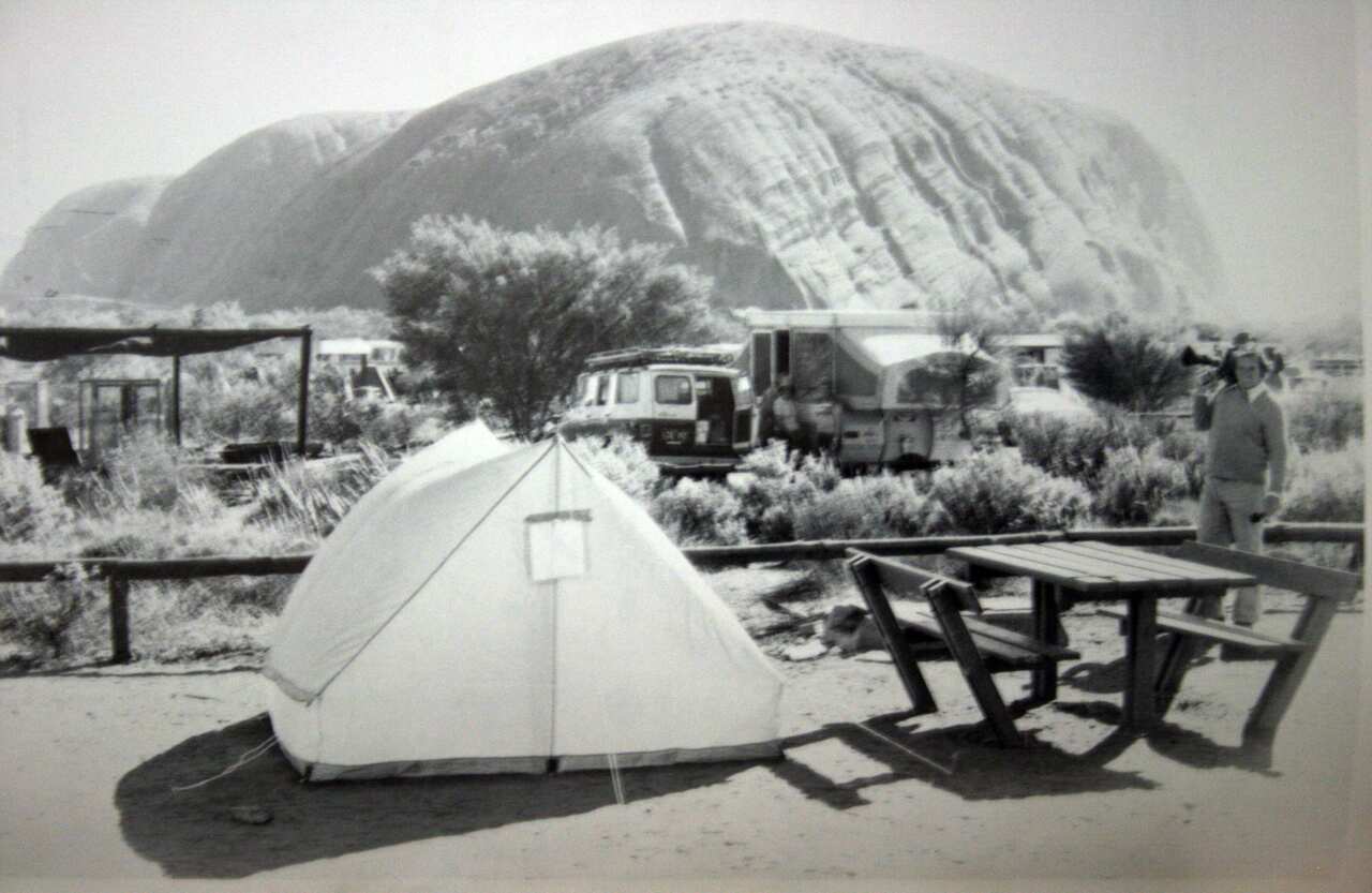 supplied image of the camping area, including Lindy Chamberlain's tent, where her daughter Azaria went missing on Aug. 17, 1980.