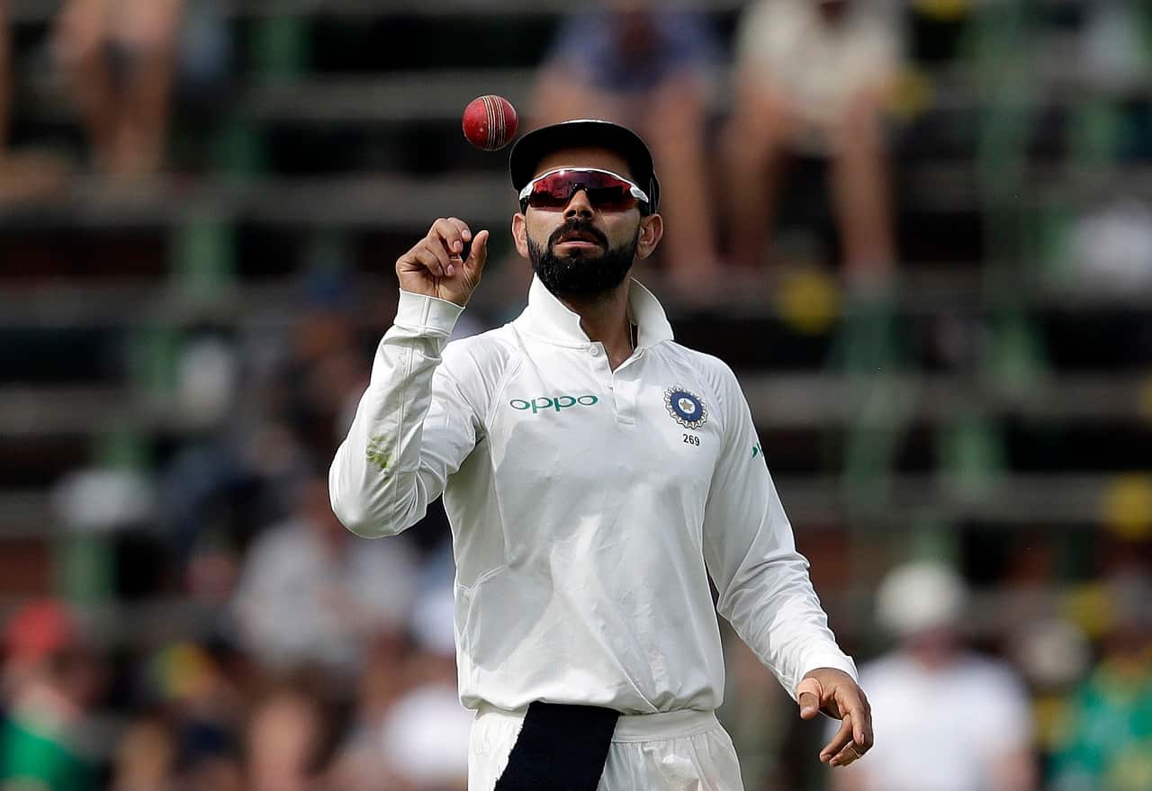 India captain Virat Kohli during the cricket test match between South Africa and India at Johannesburg, South Africa, Saturday, Jan. 27, 2018.