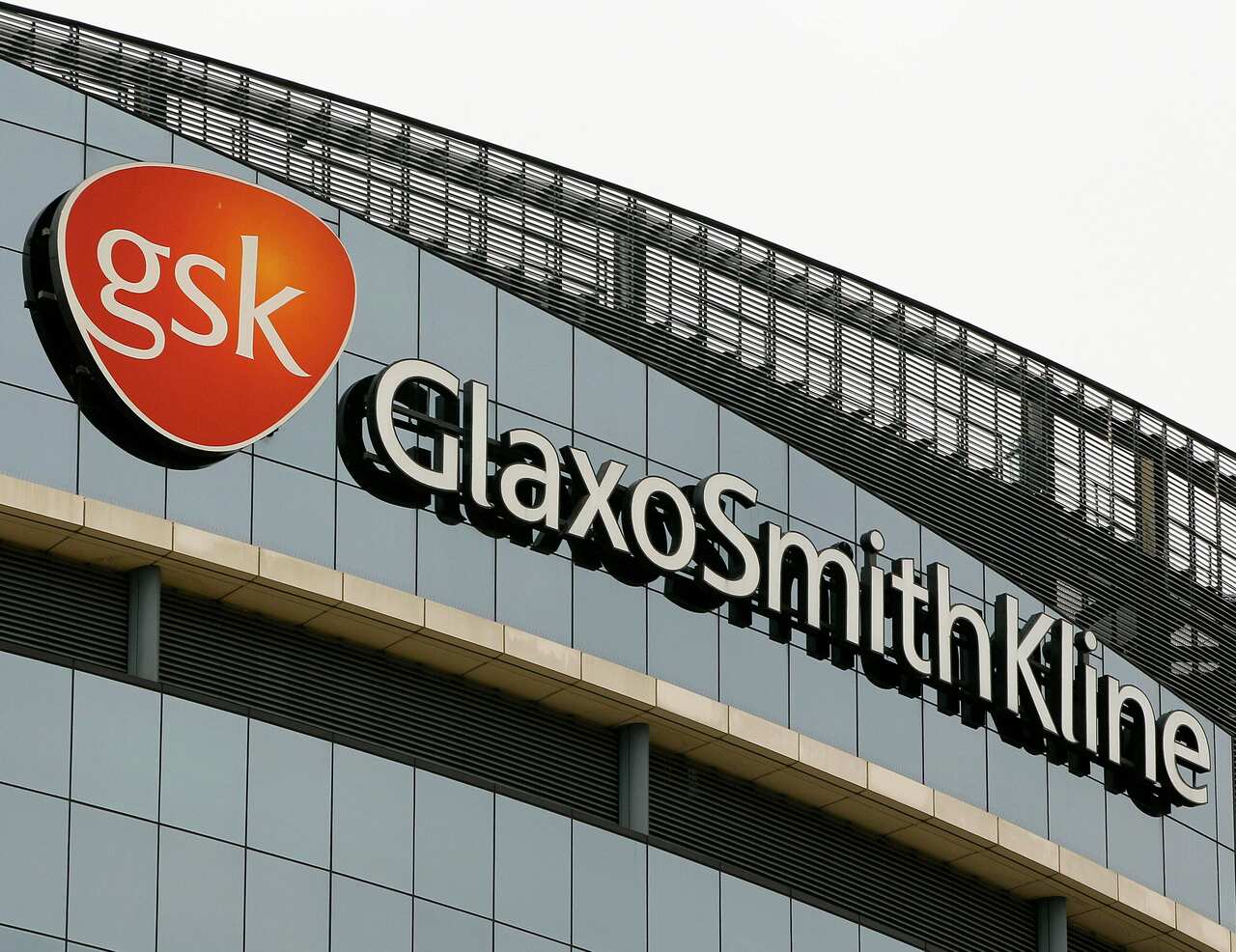file photo shows the GlaxoSmithKline offices in London. On Friday, July 20, 2018