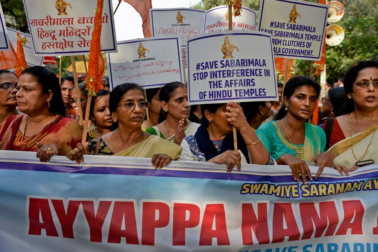 Sabarimala temple protest