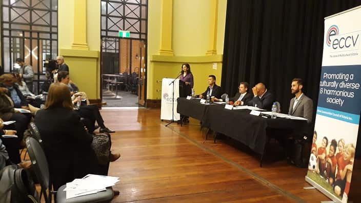 At Brunswick's Town Hall. 