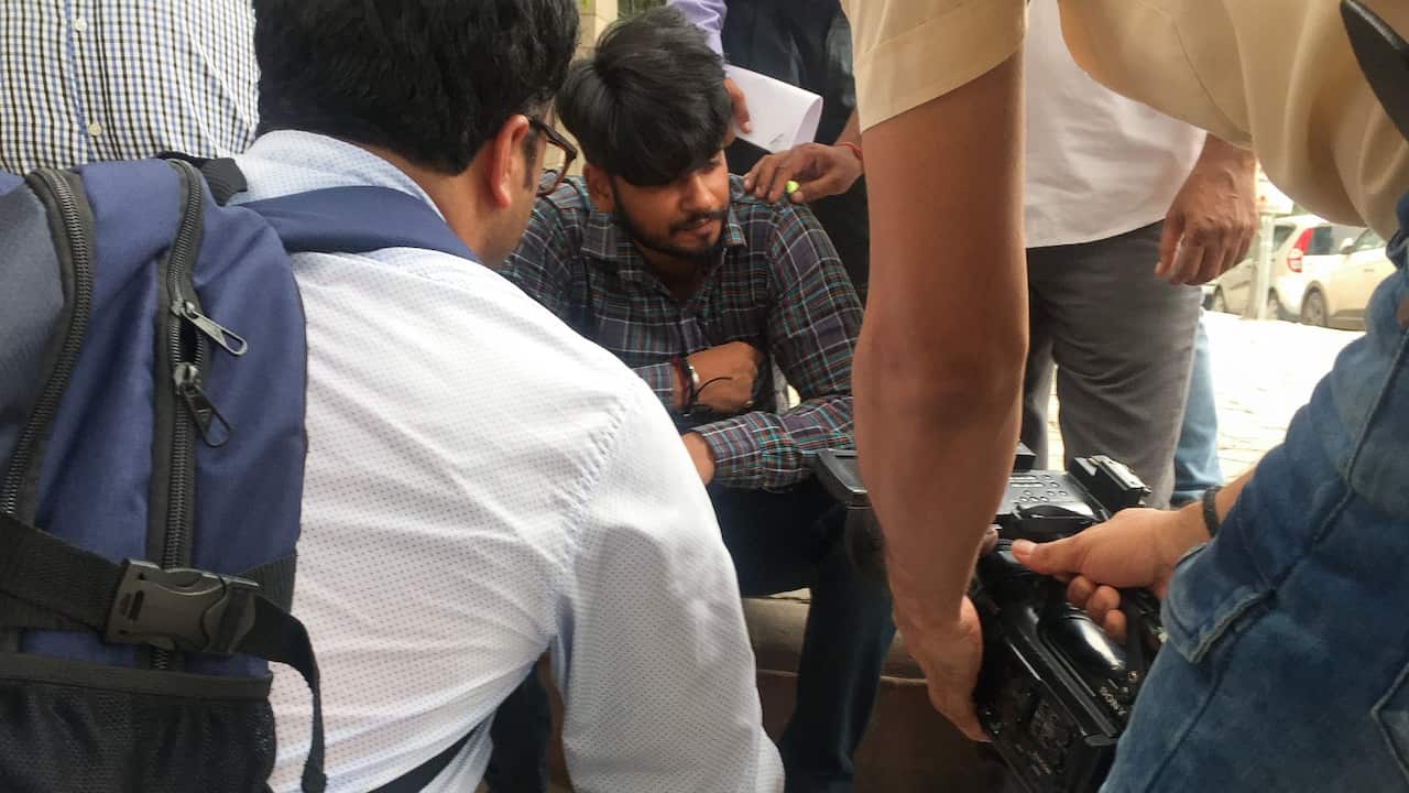 Puneet Puneet is seen outside a court in Delhi, India, Monday, July 15, 2019. Puneet was a 19-year-old learner driver when he killed student Dean Hofstee in Melbourne in 2008. 