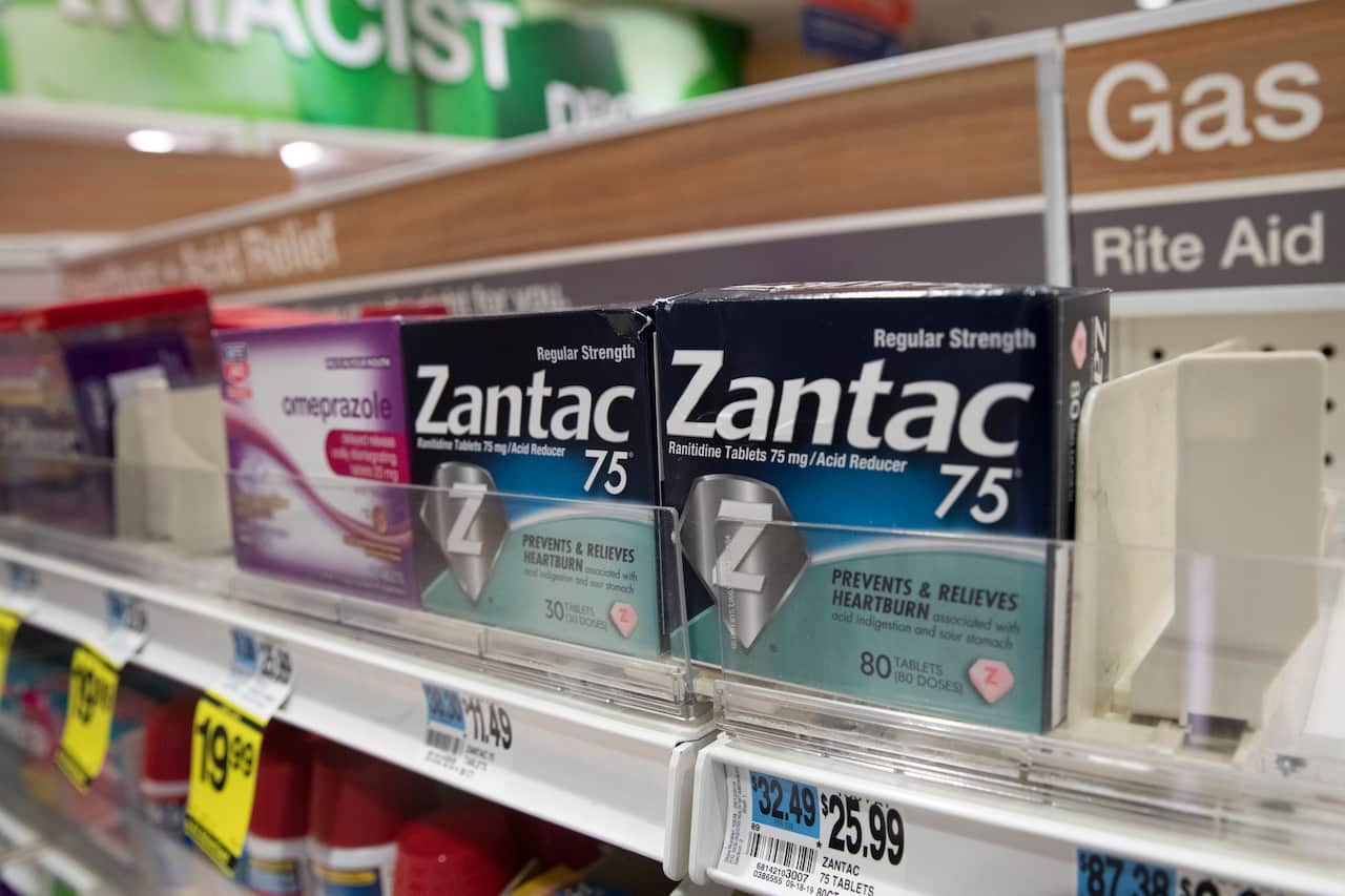 Packages of Zantac are displayed in a Rite Aid store, Monday, Sept. 30, 2019 in New York.