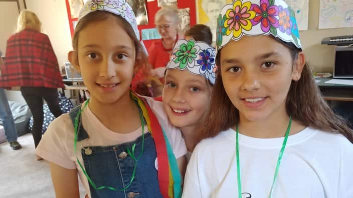 Students from primary school No. 1 in Elk visiting Australia