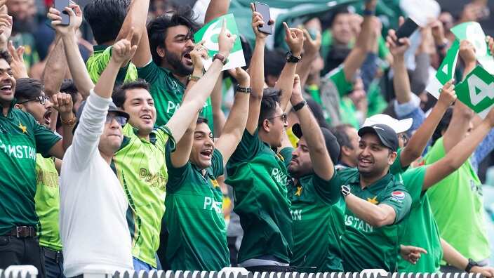 Pakistan fans during the T20 International cricket match between Australia and Pakistan at the SCG in Sydney, Sunday, November 3, 2019