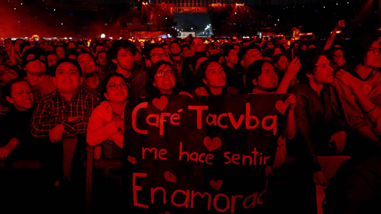 Fanáticos durante un concierto en la Ciudad de México.