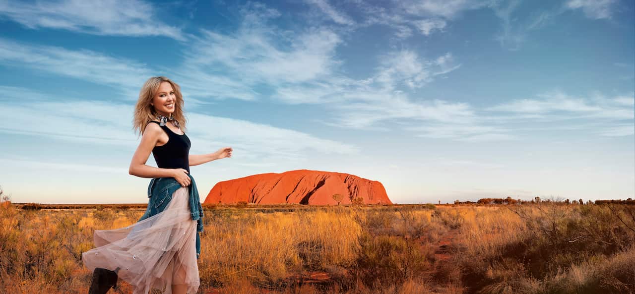 photo issued by Tourism Australia of Kylie Minogue, who stars in the company's latest promotional video, airing on ITV 