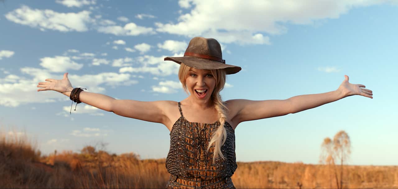photo issued by Tourism Australia of Kylie Minogue, who stars in the company's latest promotional video, airing on ITV