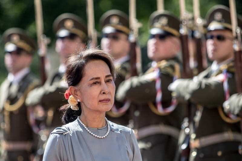Myanmar's State Counselor Aung San Suu Kyi 