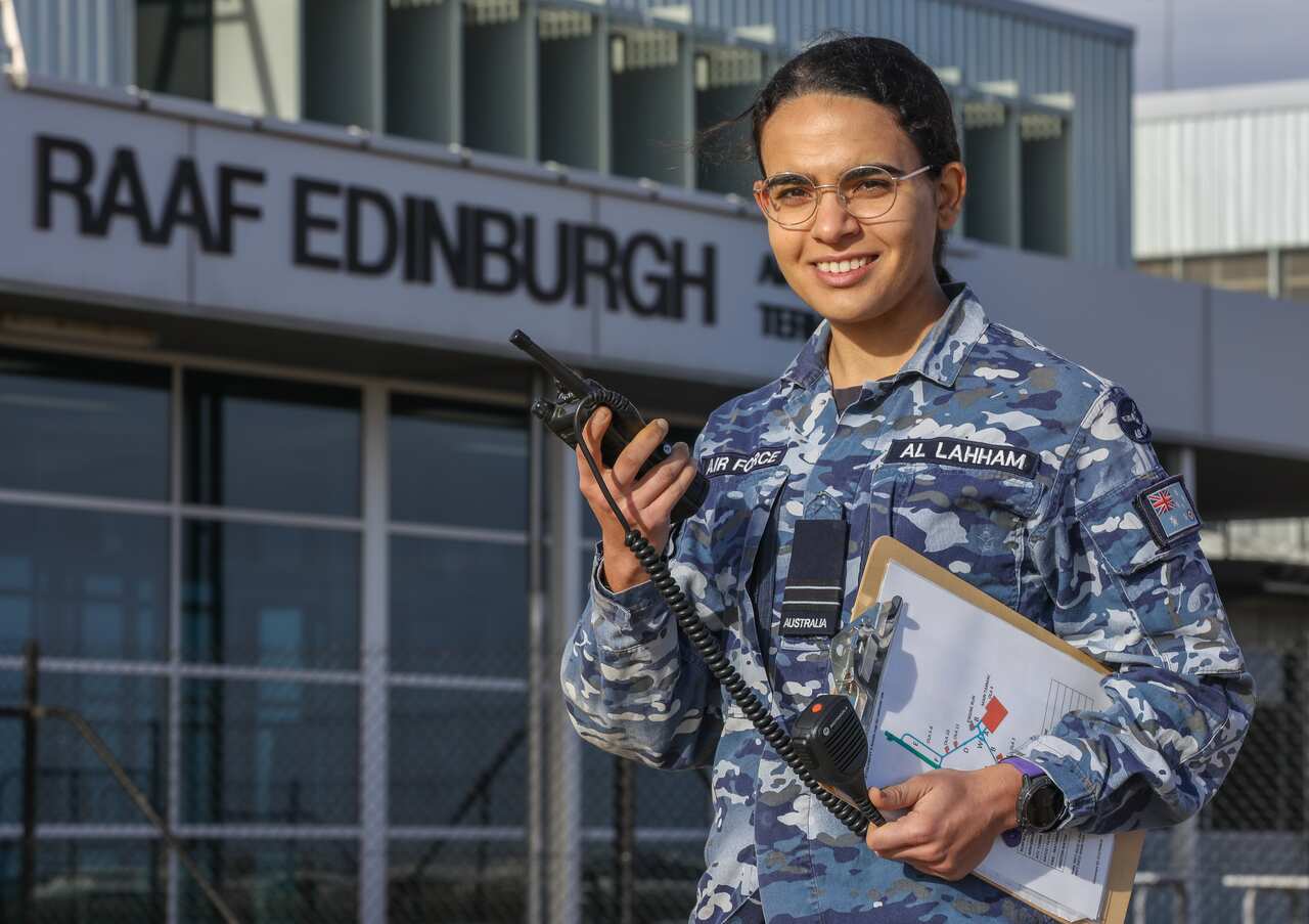 Base Airfield Engineering Officer, Flight Lieutenant Nadia Al Lahham