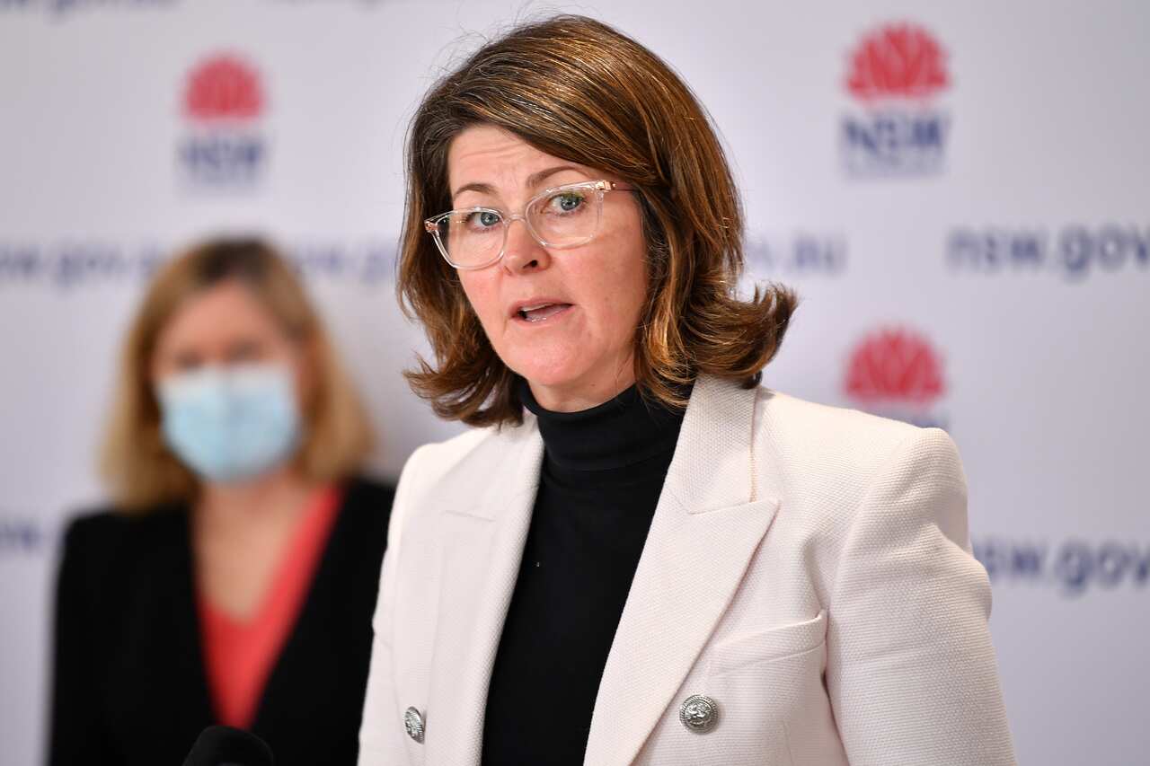 NSW Health Deputy Secretary Susan Pearce speaks during a press conference in Sydney, Monday, September 6, 2021. (AAP Image/Joel Carrett) NO ARCHIVING