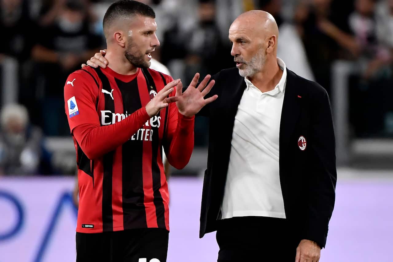 Ante Rebic e Stefano Pioli, protagonisti dell'ottimo avvio di stagione del Milan