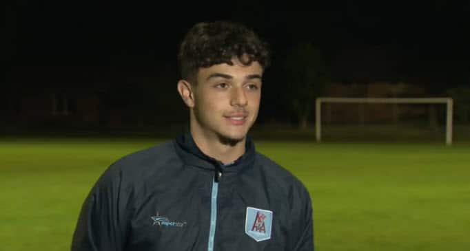 Sebastian Boffa at a training session in Sydney