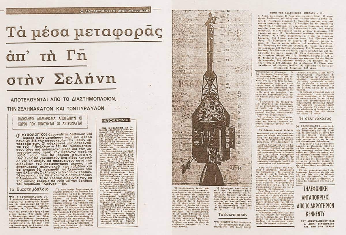 Correspondence in Greek newspaper