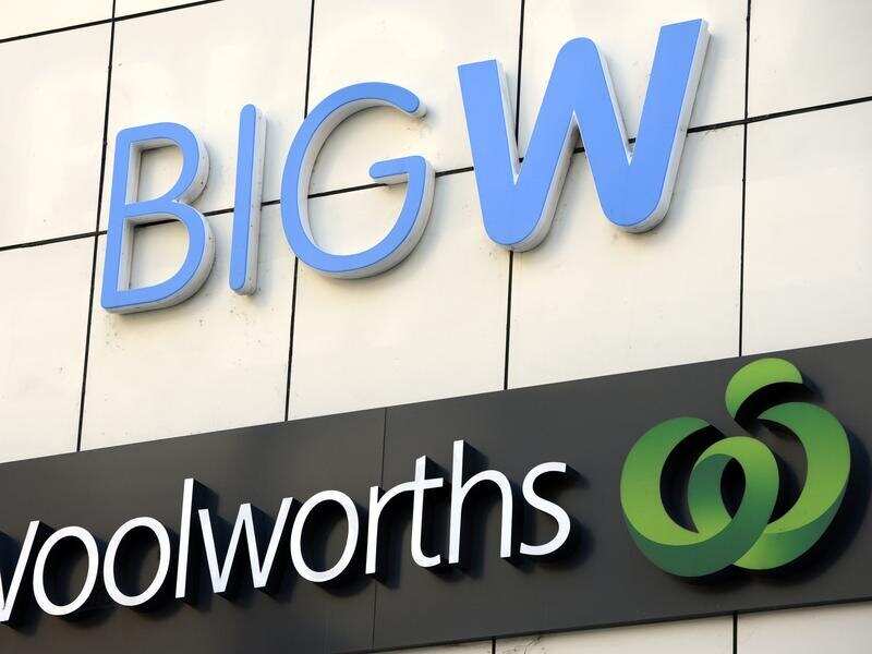 Big W and Woolworths store signage in Brisbane