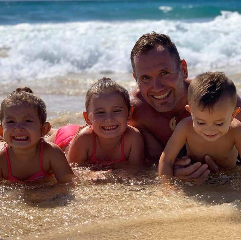 Father Rowan Baxter and his three children were killed. 