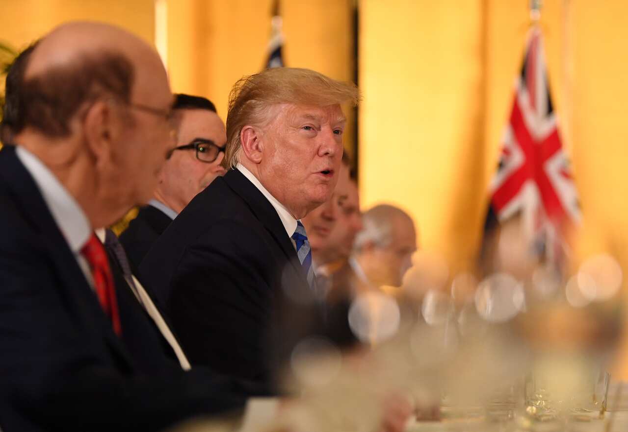 President of the United States of America Donald Trump at the working dinner with Australia on the eve of the G20 summit. 