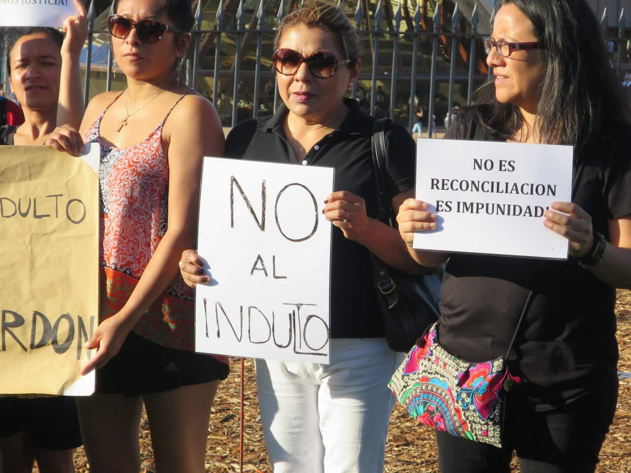 protesta contra indulto a Fujimori