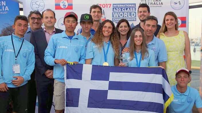 The Golden Greek Team in World Sailing Cup in Perth, Western Australia