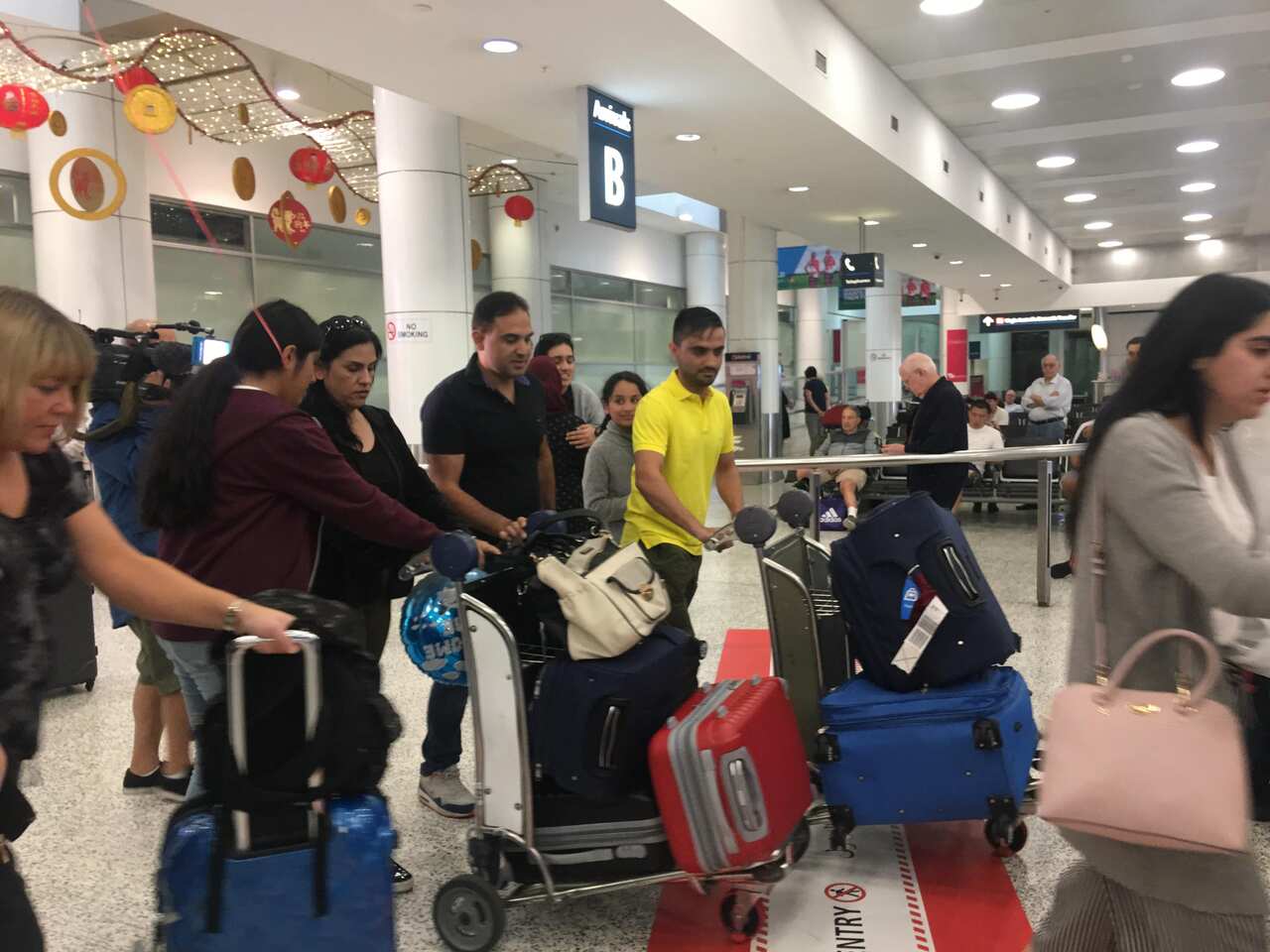 Nadia Khwaja arrives in Sydney