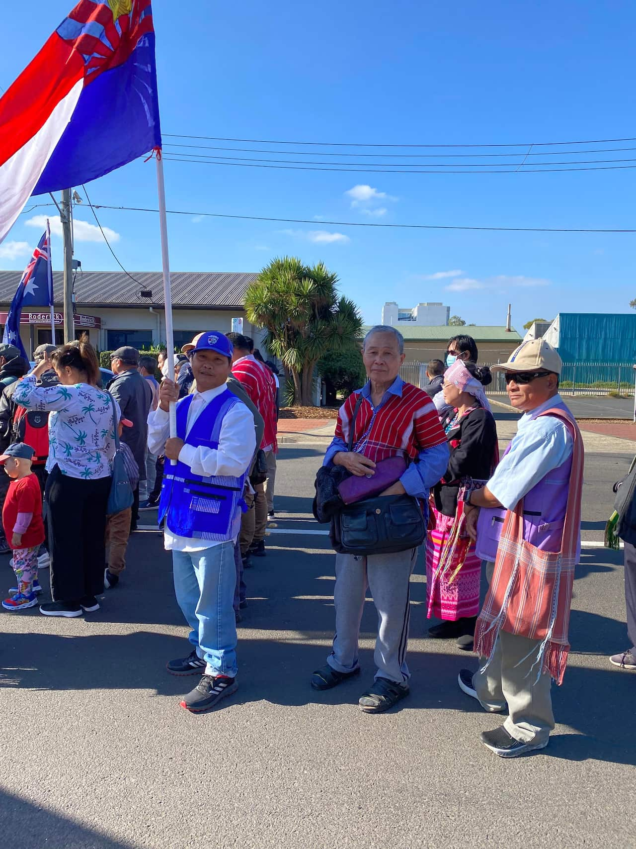 Western Karen Elder Group at Anzac Day pre-march