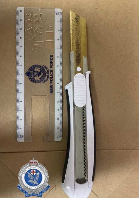 NSW police seized knives during the two-day operation.