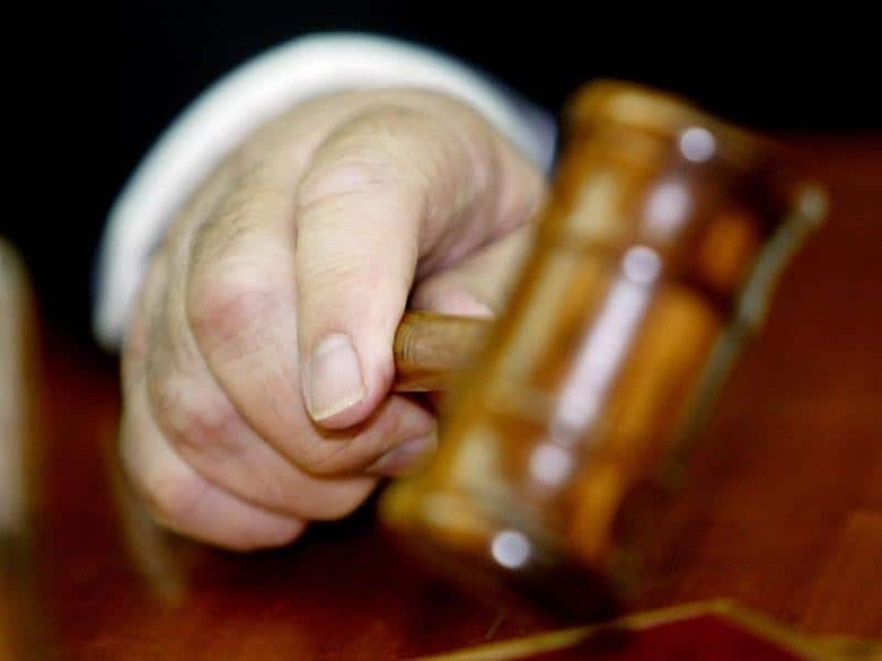 Judge holds a gavel